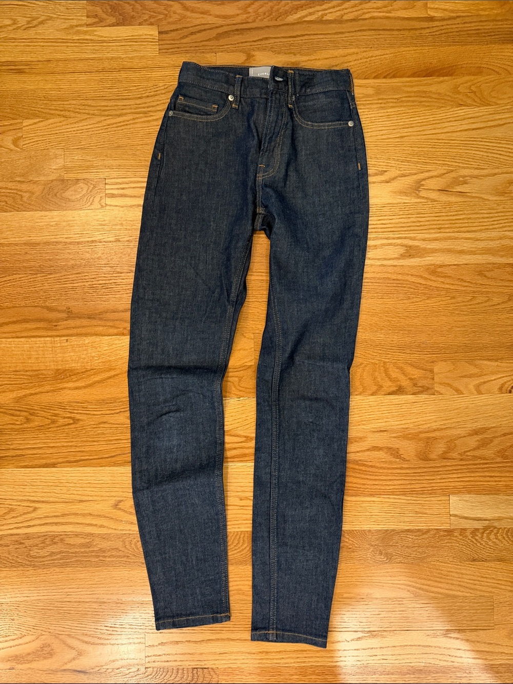 Everlane High-Rise Tall Skinny Jeans in Dark Indigo